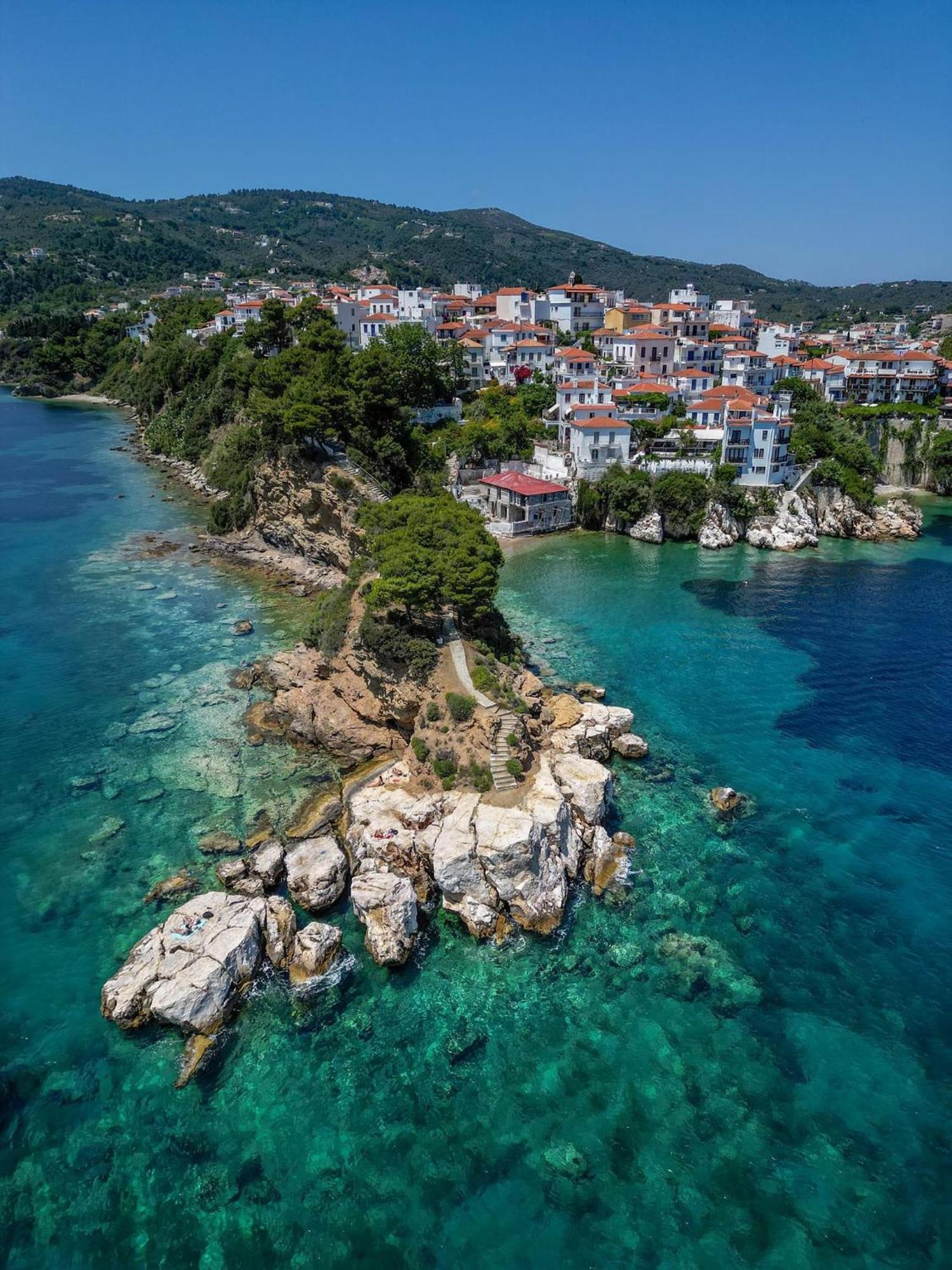 Okeanos Apartment Skiathos Town Bagian luar foto